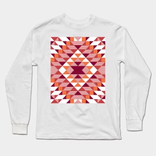 Terracotta Tribal Art Long Sleeve T-Shirt